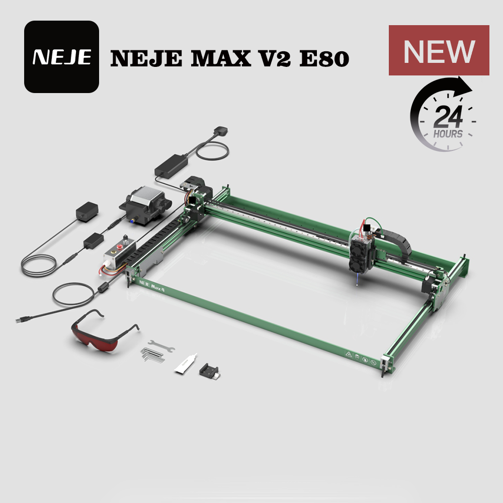 Industrial Laser Engraver For Metal - NEJE MAX V2 E80 80W 455nm