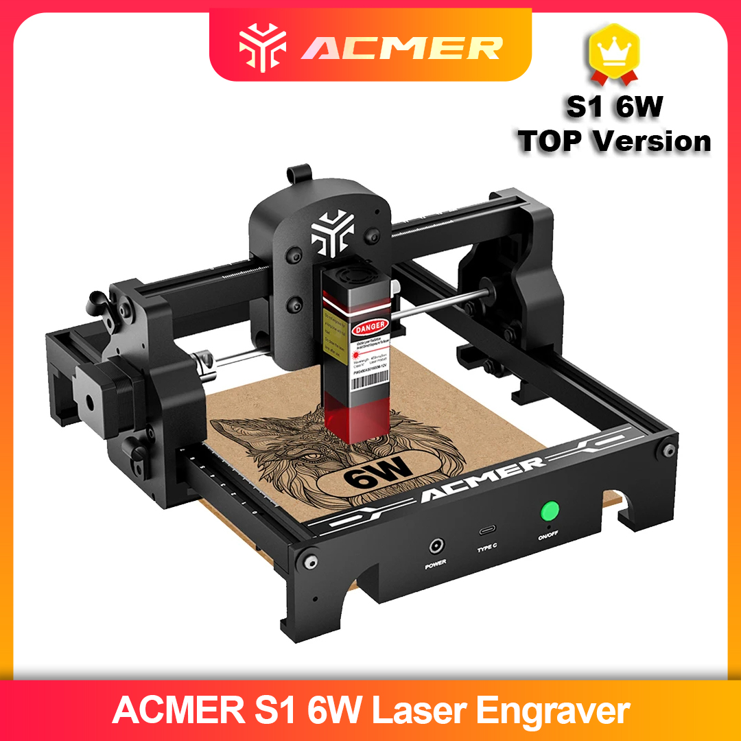 Industrial Laser Cutting Machine - ACMER S1 2.5/3.5/6W Laser Engraver Machine