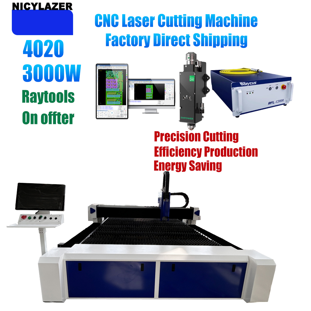 NICYLAZER CNC 3000W 4020 Fiber - đánh giá và giá Industrial Fiber Laser Cutting Machine