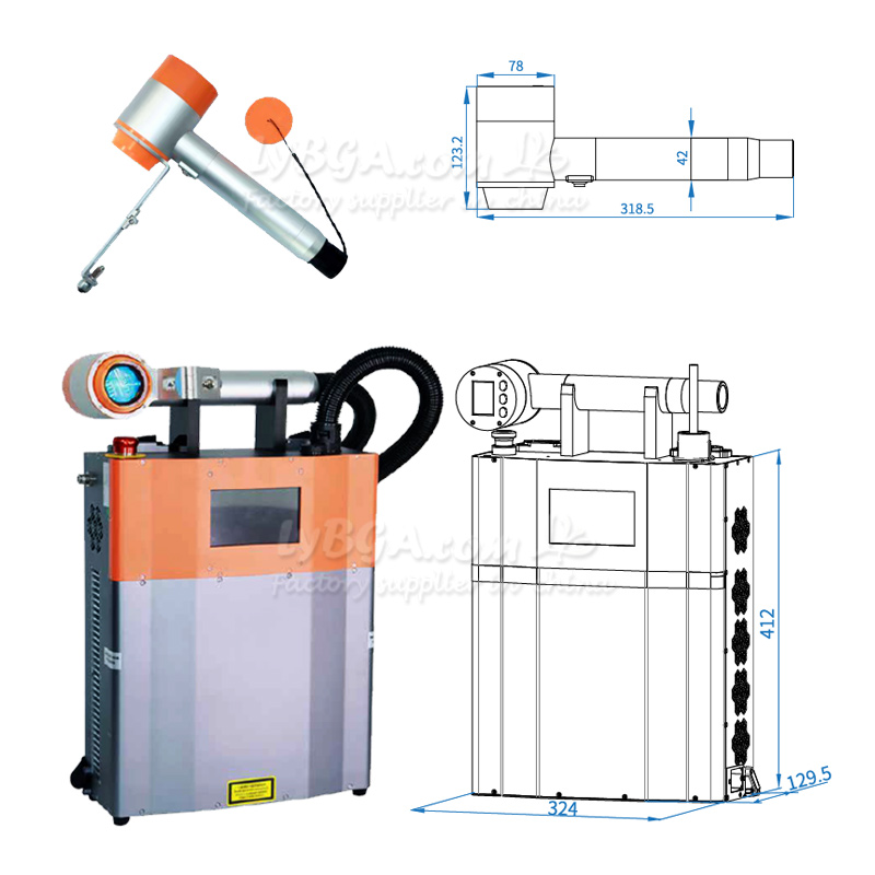 LY-LCG100A 100W Pulsed Laser C - đánh giá và giá Industrial Laser Machines