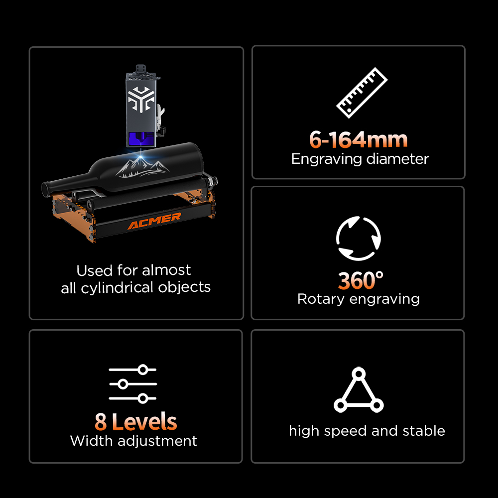 ACMER M3 Laser Rotary Roller 3 - đánh giá và giá Industrial Laser Cutting Machine