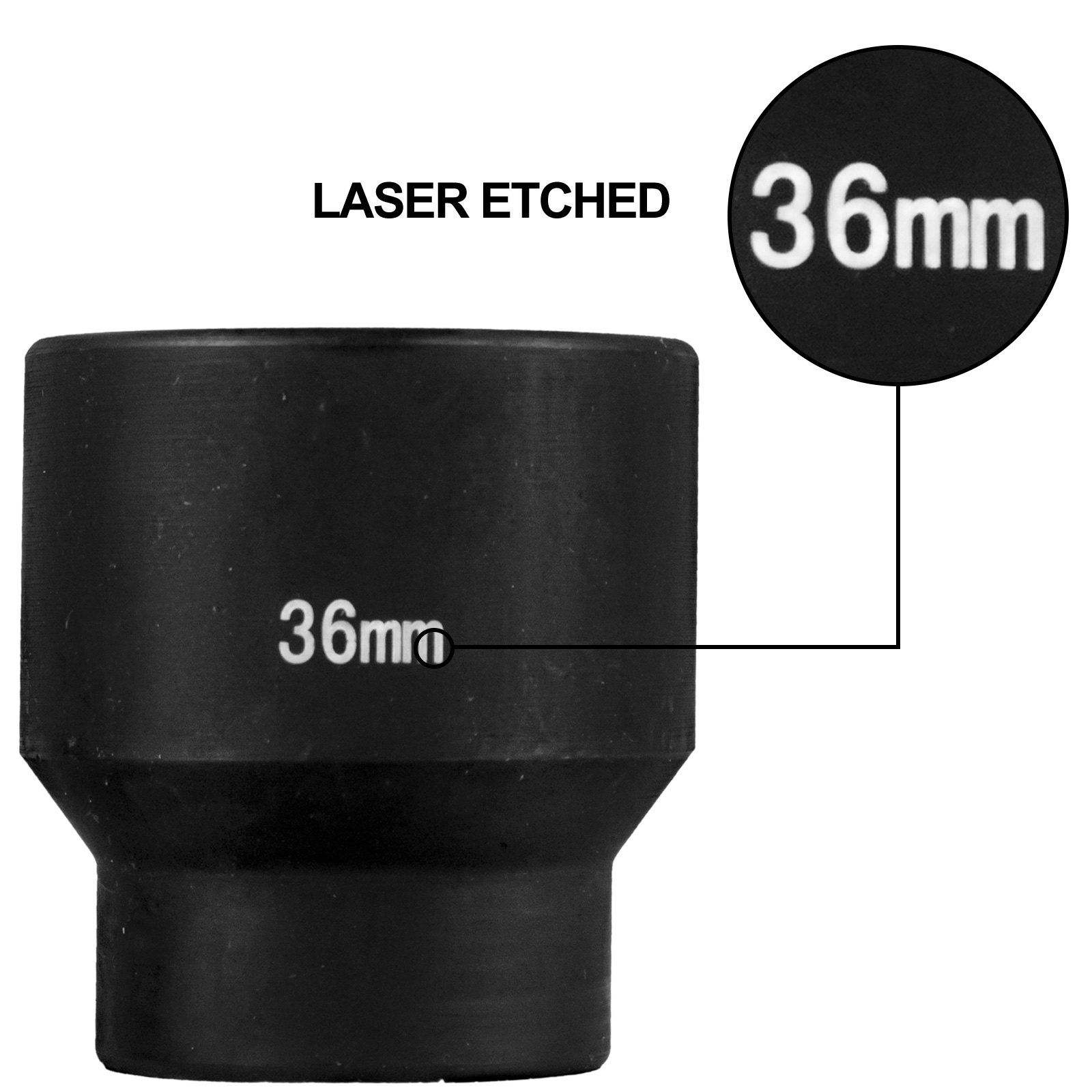 Metric Impact Socket Set, CR-V - đánh giá và giá Industrial Laser Etching